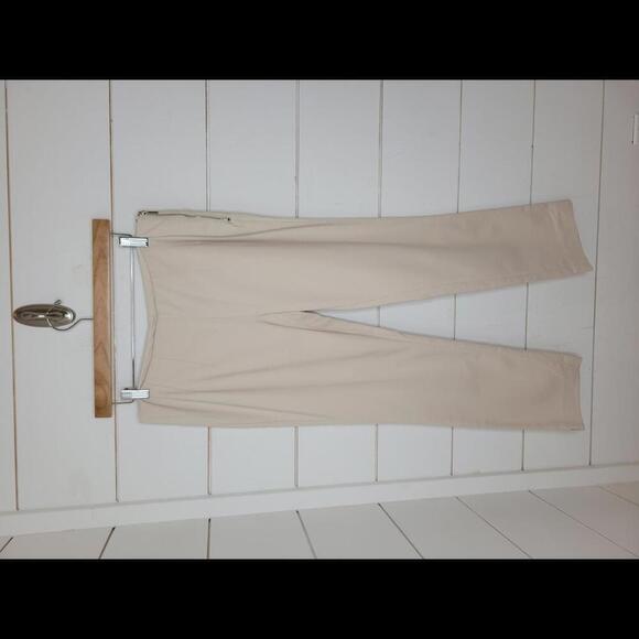 Amanda & Chelsea size 4 stone khaki/cream cropped pants - Picture 1 of 4